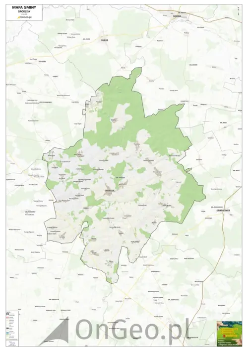 Mapa gminy Grodzisk